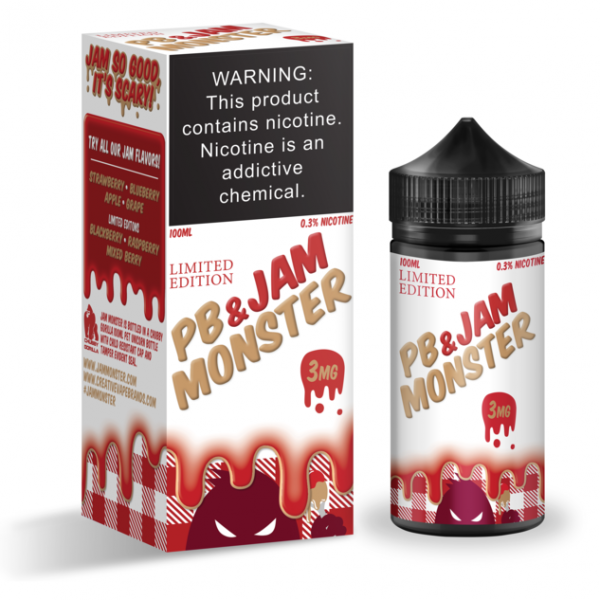 Jam Monster Peanut Butter and Strawberry - Vaporized LLC